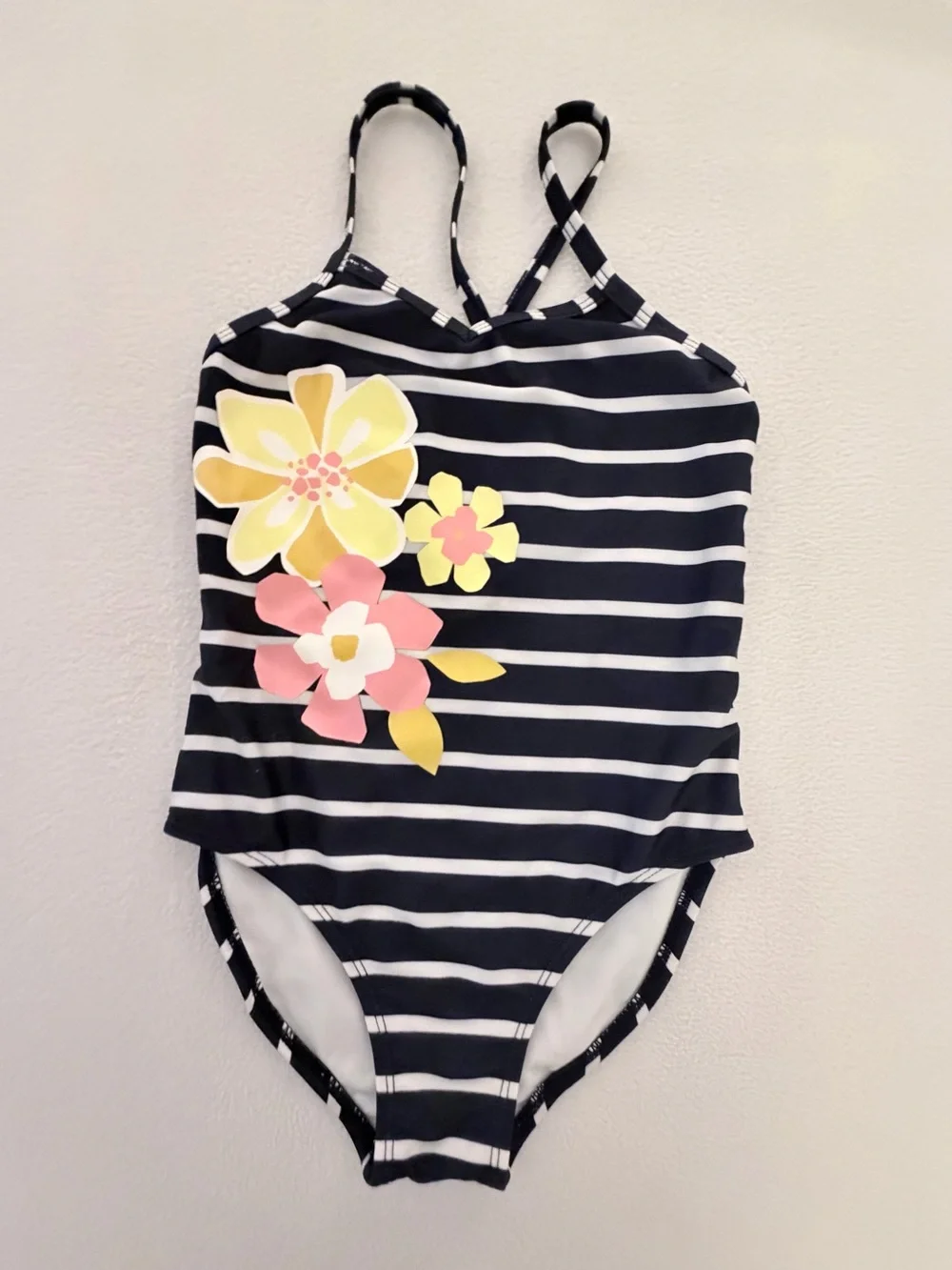 Gymboree Mellow Yellow Rain or Shine Flower Swimsuit